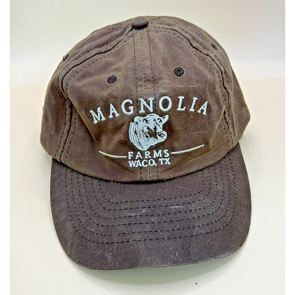 Magnolia Waco Texas Slate brown Distressed Strapback Adjustable Hat / Cap One Sz - Picture 1 of 4